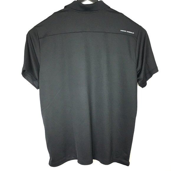 NWT Under Armour Black Heat Gear Golf Polo Shirt. - Picture 6 of 8